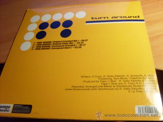 Discos de vinilo: PAPSNSKAR ( TURN AROUND) 12 INCH MAXI (B-28) - Foto 2