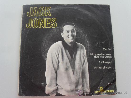 Discos de vinilo: JACK JONES - GENTE + 3 EP 1965 - Foto 1