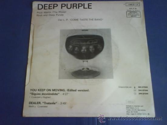 Discos de vinilo: DEEP PURPLE  YOU KEEP ON MOVING - Foto 2