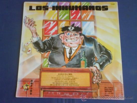 Discos de vinilo: LOS INHUMANOS ALELUYA MIX - Foto 2