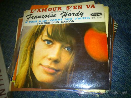 Francoise Hardy L Amour S En Va 3 Eurovision Comprar Discos Ep Vinilos De Musica Cancion Francesa E Italiana En Todocoleccion