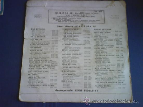 Discos de vinilo: NAT KING COLE  AROUND THE WORLD - Foto 2