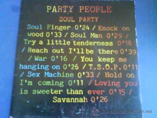 Discos de vinilo: PARTY PEOPLE  SOUL PARTY - Foto 1