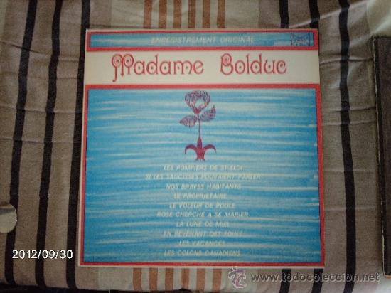 Discos de vinilo: Madame Bolduc - edici&oacute;n canadiense - Foto 1