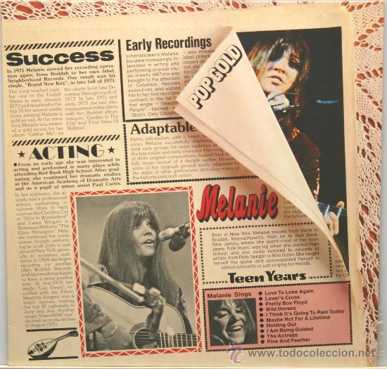 Discos de vinilo: MELANIE pop gold LP abc records 1974 - Foto 1