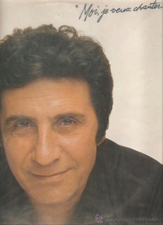 Discos de vinilo: LP  GILBERT BECAUD - MOI, JE VENX CHANTER - Foto 1