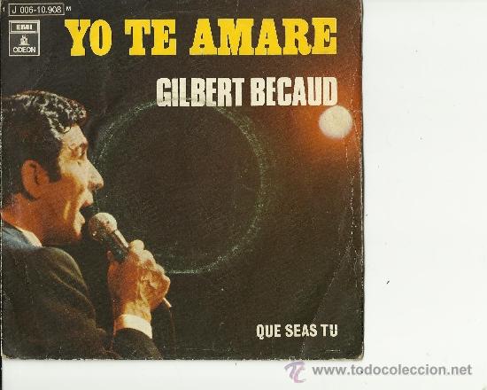 Discos de vinilo: gilbert becaud yo te amare 1970 - Foto 1