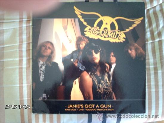 Discos de vinilo: Aerosmith Janie&acute;s got a gun - Foto 1