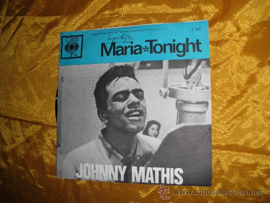 Discos de vinilo: JOHNNY MATHIS.  MARIA / TONIGHT. EDICION USA - Foto 1
