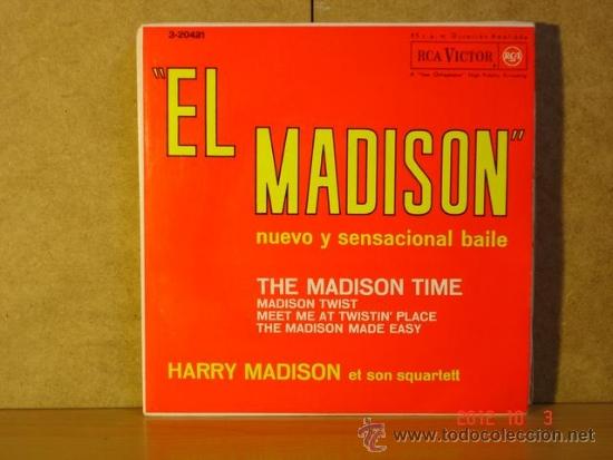 Disques de vinyle: Harry Madison et son Squartett - The Madison Time + 3 - RCA 3-20421 - 1962