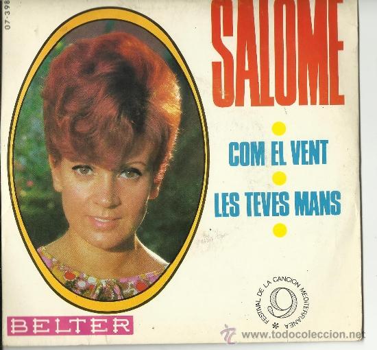 Discos de vinilo: single.salome com el vent 9 festivan de la cancion mediterranea - Foto 1