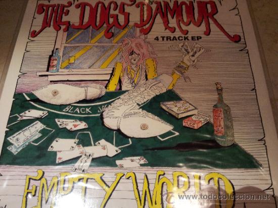 Discos de vinilo: DOGS D&Aacute;MOUR &rdquo;EMPTY WORLD EP&rdquo; 4 TEMAS. 1990 - Foto 1