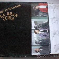 Discos de vinilo: LA GRAN CURVA, PASION EN TUS MANOS, LP DRO CON ENCARTE 1986, MOVIDA, NUEVO. Lote 33565941