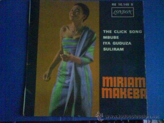 Discos de vinilo: MIRIAM MAKEBA  THE CLICK SONG  Ep - Foto 1