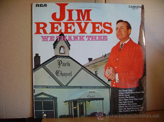 Discos de vinilo: JIM REEVES ---- WE THANK THEE - Foto 1