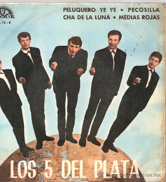 Discos de vinilo: EP LOS 5 DEL PLATA : MEDIAS ROJAS + 3 - Foto 1