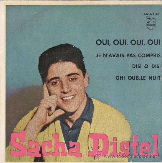 Discos de vinilo: sacha distel. philips 1959. ep. vinilo verde - Foto 1