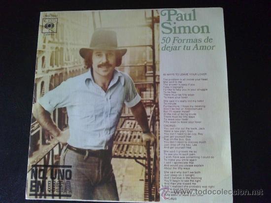 Discos de vinilo: PAUL SIMON (SIMON & GARFUNKEL), 50 FORMAS DE DEJAR TU AMOR - SINGLE - Foto 1