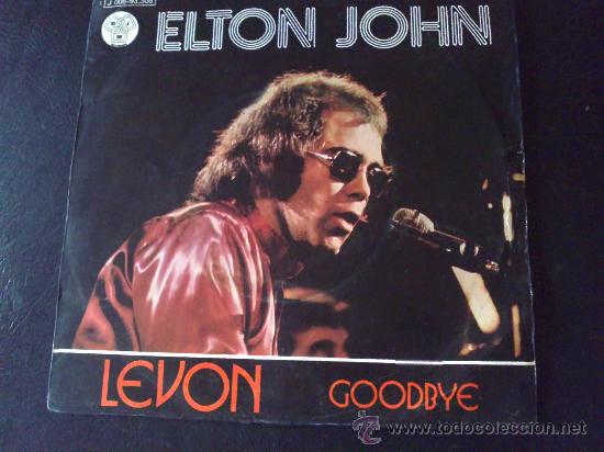 Discos de vinilo: ELTON JOHN, LEVON - SINGLE - Foto 1