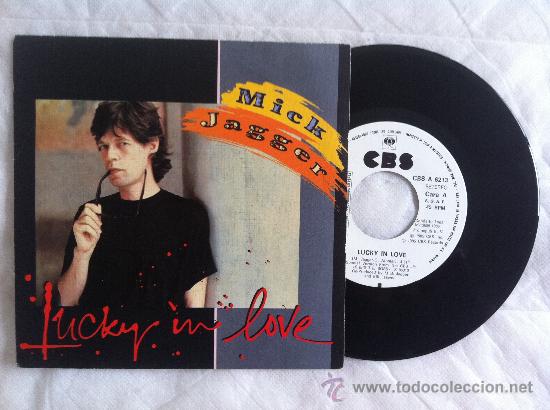 Discos de vinilo: 7&rdquo; MICK JAGGER-LUCKY IN LOVE - Foto 1