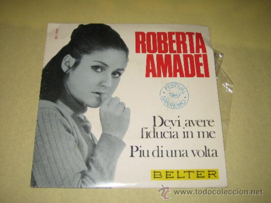 Discos de vinilo: ROBERTA AMADEI - SAN REMO 1967 - Foto 1