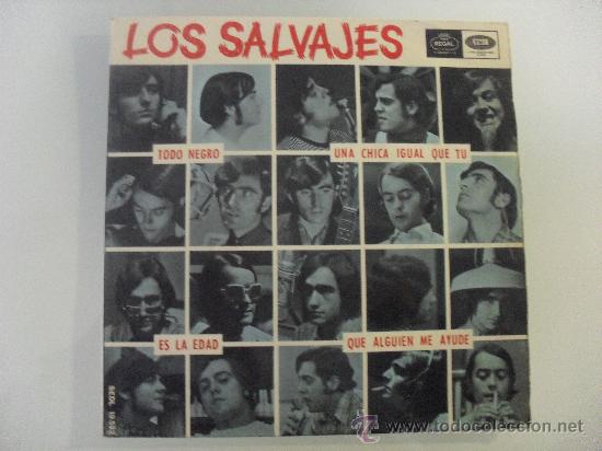 Discos de vinilo: LOS SALVAJES - TODO NEGRO + 3EP 1966 - Foto 1