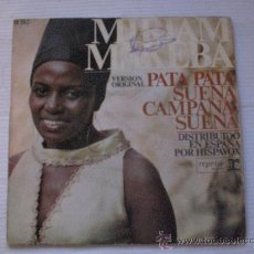 Discos de vinilo: MIRIAM MAKEBA, PATA PATA, SINGLE REPRISE ESPAÑA 1968, , SEÑAL EN PORTADA