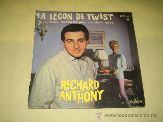 Discos de vinilo: RICHARD ANTHONY - LE&Ccedil;ON DE TWIST - ED. FRANCIA - Foto 1