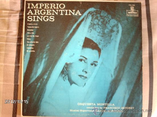 Discos de vinilo: imperio argentina sings - Foto 1