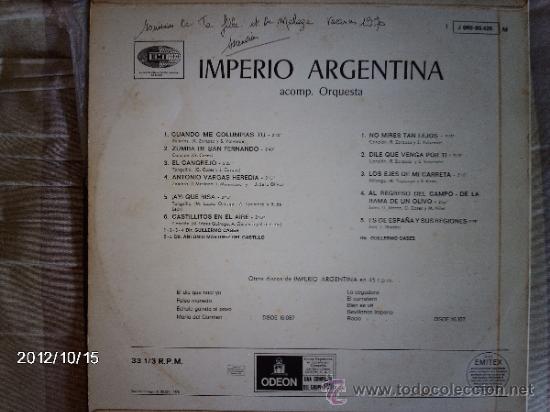Discos de vinilo: imperio argentina - Foto 2