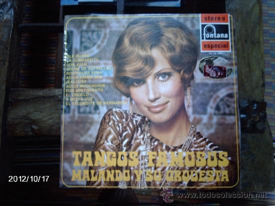 Discos de vinilo: malando y su orquesta tangos famosos - Foto 1
