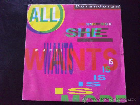 Discos de vinilo: DURAN DURAN, ALL SHE WANTS. SINGLE - Foto 1