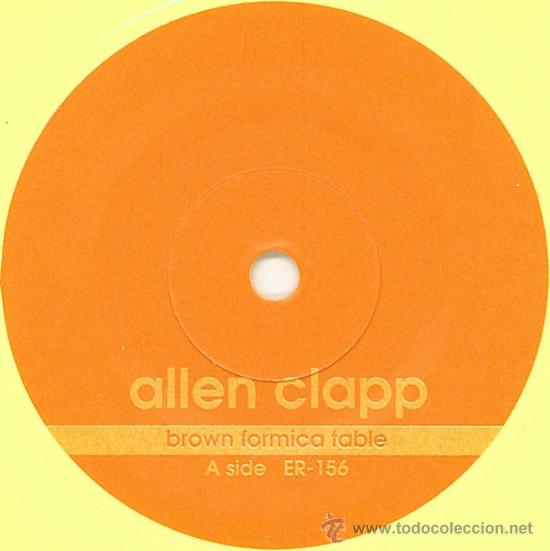 Discos de vinilo: Allen Clapp  Brown Formica Table single - Foto 2