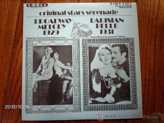 Disques de vinyle: charles king & bessie love- broadway melody 1929/ grace moore & lawrence tibbett - Parisian belle 19