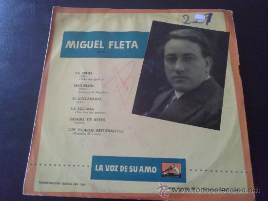 Discos de vinilo: MIGUEL FLETA, LA BRUJA - MINI LP - Foto 1