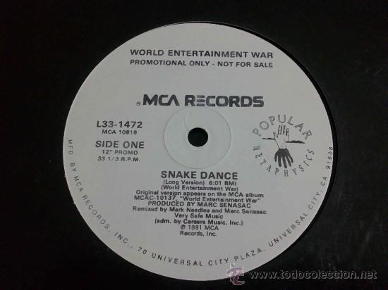 Discos de vinilo: SNAKE DANCE, POPULAR NETAPHYSICS - MAXI SINGLE 2 TEMAS - Foto 1