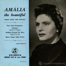 Discos de vinil: AMALIA RODRIGUES - EP SINGLE VINILO 7” - 4 TEMAS - EDITADO EN HOLANDA - COLUMBIA. Lote 33802140