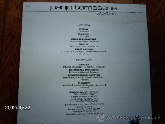 Discos de vinilo: juanjo tomasena - idiarena - Foto 2