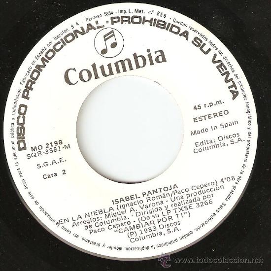 Discos de vinilo: ISABEL PANTOJA , NADA - Foto 3