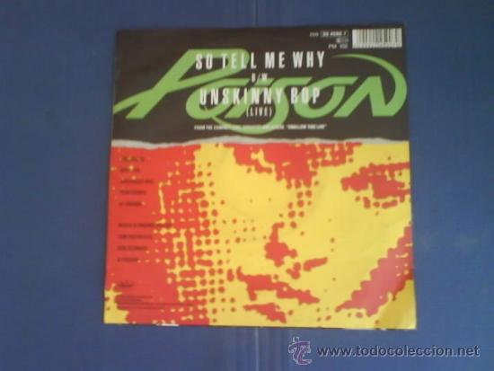 Discos de vinilo: POISON  SO TELL ME WHY - Foto 2