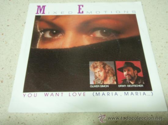 Disques de vinyle: MIXED EMOTIONS  ( BRING BACK(SHA NA NA)   2 VERSIONES )  1987 - EEC  SINGLE45  ELECTROLA