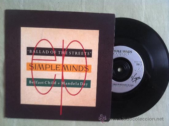 Discos de vinilo: 7&rdquo; SIMPLE MINDS-BELFAST CHILD+MANDELA DAY - Foto 1