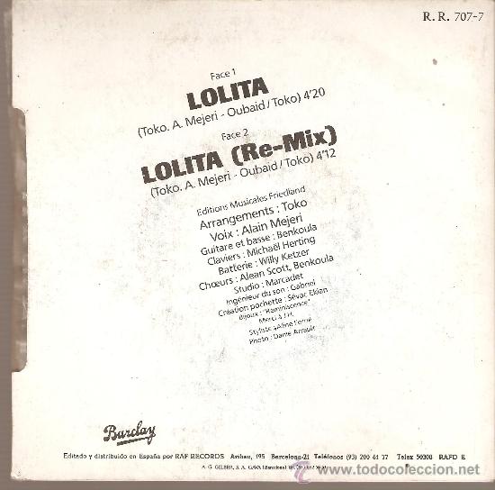 Discos de vinilo: LOLITA - TOKO - Foto 2