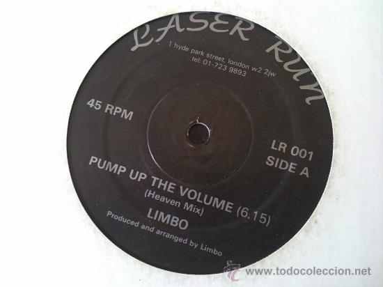 Discos de vinilo: LASER RUN, PUMP UP THE VOLUME - MAXI SINGLE 2 TEMAS - Foto 1