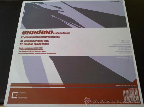 Discos de vinilo: CHRIS COOPER, EMOTION - MAXI SINGLE 3 TEMAS - Foto 1
