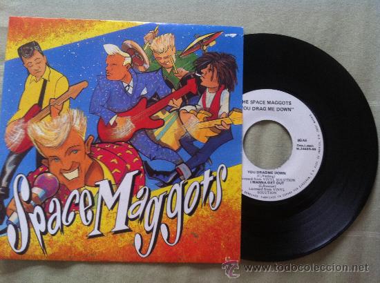 Discos de vinilo: 7&rdquo; THE SPACE MAGGOTS-YOU DRAGME DOWN - Foto 1