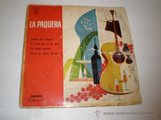 Discos de vinilo: SINGLE DE LA PAQUERA - Foto 1