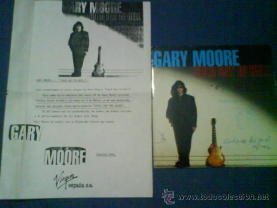 Discos de vinilo: GARY MOORE  COLD DAY IN HELL + CARTA PRESENTACION DE VIRGIN - Foto 3