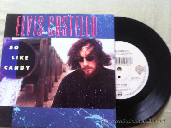 Discos de vinilo: 7&rdquo; ELVIS COSTELLO-SO LIKE CANDY - Foto 1