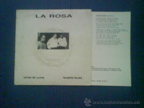 Discos de vinilo: LA ROSA  GOTAS DE LLUVIA - Foto 3